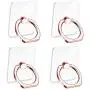 PYFK Transparent Cell Phone Ring Holder, 360 Degree Rotation, Finger Grip Stand Holder, Compatible with iPhone X, iPhone 8/8 Plus, iPhone 7/7 Plus, Samsung Galaxy S8 etc. (4 Rose Gold) PYFK Transparent Cell Phone Ring Holder, 360 Degree Rotation, Finger Grip Stand Holder, Compatible with iPhone X, iPhone 8/8 Plus, iPhone 7/7 Plus, Samsung Galaxy S8 etc. (4 Rose Gold)