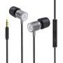 Wired Earbuds - LUDOS Ultra in Ear Headphones with Microphone, Earphones with Mic and Volume Control, Memory Foam, Reinforced Cable, Bass Compatible with iPhone, Apple, iPad, Computer, Laptop, PC