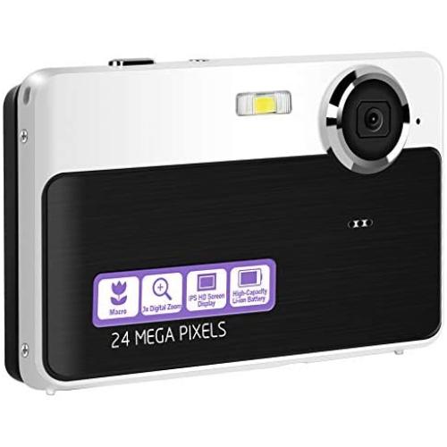 Digital Camera Mini Video Camera Point and Shoot Camera 2.4inch 24 MP HD Students Digital Camera for Kids Teenagers Beginners