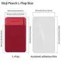 Sinjimoru Business Card Holder for Back of Phone, Reusable iPhone Stick on Wallet, Credit Card Holder for Smartphone. Sinji Pouch L-Flap, Red Sinjimoru Business Card Holder for Back of Phone, Reusable iPhone Stick on Wallet, Credit Card Holder for Smartphone. Sinji Pouch L-Flap, Red