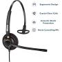 Cell Phone Headset with Mic Noise Cancelling in-line Controls 3.5mm Computer Headset for iPhone Samsung PC Tablets Podcast Skype