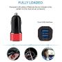 [2-Pack] AIILKIN Car Charger, 4.8A Lighter Adapter Dual USB Cigarette Lighter Fast Charging for iPhone SE/11 Pro Max/10/XR/x/XS/8/7/6s Plus, iPad Air 2/Mini 3, Samsung Galaxy A51/Note 9/S10/S9/S8