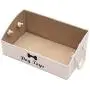 Morezi Canvas Pet Toy and Accessory Storage Bin, Basket Chest Organizer - Perfect for Organizing Pet Toys, Blankets, Leashes and Food 0605