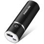 Poweradd Slim 2 5000mAh Ultra-compact Portable Power Bank External Battery Pack with ID Identify Tech for iPhone, iPad, Samsung Galaxy and More - Black