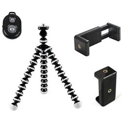 DAISEN Octopus Camera Holder and Phone Tripod for iPhone/Universal Smartphone, White (4326573160)