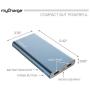 myCharge Portable Charger Power Bank - RazorXtra 12000mAh / 2.4A Dual USB Port External Battery Pack for Cell Phone, USB Accessories (Compatible with Apple iPhone, iPad, Android for Samsung Galaxy)