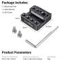 SMALLRIG Monitor Mount Holder for DJI Ronin S & Ronin SC Gimbal Accessories Mounting Plate, w/ 1/4” Thread 3/8” Locating Hole NATO Rail for Magic Arm Handle - 2214