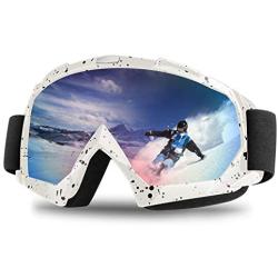 Tsuinz Ski Goggles, Snowboard Goggles 100% UV Protection Windproof Scratch Resistant Ski Goggles for Skiing, Snowboarding, Motorcycling, Winter Outdoor (Men/Women)