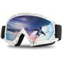 Tsuinz Ski Goggles, Snowboard Goggles 100% UV Protection Windproof Scratch Resistant Ski Goggles for Skiing, Snowboarding, Motorcycling, Winter Outdoor (Men/Women)