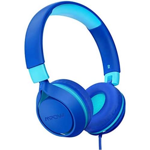 Mpow CHE1S Kids Headphones, Wired Headphones for Kids Teens, Lightweight Children On-Ear Headset with Soft Earpads, Foldable Headphone for Cellphones, Tablets, Smartphones, Laptop, Computer