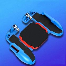 Studyset Gaming Controller Gamepad H5 Portable PUBG Mobile Phone Game Controller Joystick Cooling Fan Gamepad for iOS Android Blue Red Without Fan