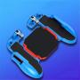 Studyset Gaming Controller Gamepad H5 Portable PUBG Mobile Phone Game Controller Joystick Cooling Fan Gamepad for iOS Android Blue Red Without Fan