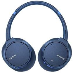 Sony Noise Cancelling Headphones WHCH700N: Wireless Bluetooth Over the Ear Headset with Mic for phone-call and Alexa voice control - Blue