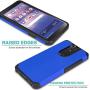 CasemartUSA Phone Case for [LG Journey LTE (L322DL)], [DuoTEK Series][Blue] Shockproof Defender Impact Resistant Cover for LG Journey LTE (Tracfone, Simple Mobile, Straight Talk, Total Wireless)