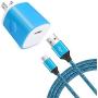 Single Port Wall Charger with USB Cord for Android Phone Compatible for Samsung Galaxy S7/S6 Edge /A10/J7 Prime / J7 v /J7 Sky Pro, Moto E6/E5 Plus/E5 Play/G5S Plus/E4/X/G, LG K10/K20/K30/V10/G3/G2/Q6