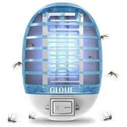 GLOUE Bug Zapper, Mosquito Killer Electronic Insect Killer Fly Trap Indoor, Electric Mosquito Zapper with Blue Lights for Home, Kitchen, Bedroom, Baby Room, Office