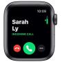 Apple Watch Series 5 (GPS, 44MM) - Space Gray Aluminum Case with Black Sport Band (Renewed)