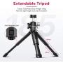 ULANZI U-Vlog Aluminum Vlog Tripod w Cold Shoe Mount Handle Grip for Canon G7X Mark III M6 Mark II Sony RX100 VII A6400 A6100 A6600 Compact Cameras Mounting Microphone Vlogging