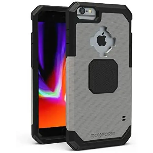Rokform - iPhone 8/7/6/6s Plus Magnetic Case with Twist Lock, Military Grade Rugged iPhone Case Series (Gunmetal) Rokform - iPhone 8/7/6/6s Plus Magnetic Case with Twist Lock, Military Grade Rugged iPhone Case Series (Gunmetal)