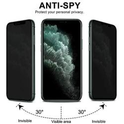 XYYZYZ [2 Pack] Privacy Screen Protector for iPhone 11 Pro Max and iPhone Xs Max Full Coverage 6.5 Inch, Anti Spy Tempered Glass Film with [Installation Frame], Case Friendly, Anti Scratch, No Bubbles