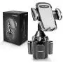[Upgraded] Car Cup Holder Phone Mount Adjustable Automobile Cup Holder Smart Phone Cradle Car Mount for iPhone 11 Pro/XR/XS Max/X/8/7 Plus/6s/Samsung S10+/Note 9/S8 Plus/S7 Edge(Grey)