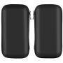 iMangoo Shockproof Carrying Case Hard Protective EVA Case Impact Resistant Travel 12000mAh Bank Pouch Bag USB Cable Organizer Earbuds Sleeve Pocket Accessory Smooth Coating Zipper Wallet Black