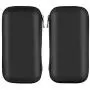 iMangoo Shockproof Carrying Case Hard Protective EVA Case Impact Resistant Travel 12000mAh Bank Pouch Bag USB Cable Organizer Earbuds Sleeve Pocket Accessory Smooth Coating Zipper Wallet Black