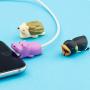 Cute Animal Bite Cable Protector for iPhone iPad Charger, SUNGUY 9pcs Fruit USB Cable Protector, Cable Chomper, Charging Cord Protector, USB Charger Saver