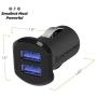 SCOSCHE USBC242M Revolt Universal Multi Device Compact Dual Port USB Car Charger, Black