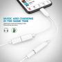 [Apple MFi Certified] Lightning to 3.5 mm Headphone Adapter Dual Ports Dongle Charger Jack&AUX Audio 3.5 mm Earphone Accessory,for iPhone 11/11 Pro/X/8,7 Plus/8 Plug and Play Support All iOS System