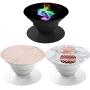 Cell Phones and Tablets Stand (3 Pack) - Music Rose Gold Geometric Marble Pineapple White