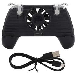 Mobile Phone Gamepad, Mobile Game Controller Gamepad Shoot and Aim Trigger Phone Cooling Pad for Android/iOS Smartphone.