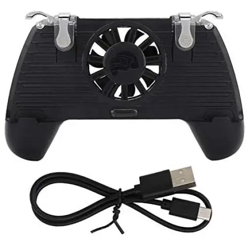 Mobile Phone Gamepad, Mobile Game Controller Gamepad Shoot and Aim Trigger Phone Cooling Pad for Android/iOS Smartphone.