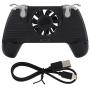 Mobile Phone Gamepad, Mobile Game Controller Gamepad Shoot and Aim Trigger Phone Cooling Pad for Android/iOS Smartphone.