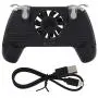 Mobile Phone Gamepad, Mobile Game Controller Gamepad Shoot and Aim Trigger Phone Cooling Pad for Android/iOS Smartphone.