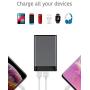 Portable Charger Power Bank Battery - by TalkWorks | 6000 mAh | Cell Phone Backup External Dual USB Power Pack for Apple iPhone 11, XR, XS, X, 8, 7, 6, iPad & Android for Samsung Galaxy - Space Grey