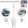 3.5mm Jack Headphone Adapter for iPhone 11Pro Car Charger 3.5 mm AUX Jack Audio Adapter Compatible with iPhone 7/8/8 Plus/X/XS/XS MAX Dongle Accessory Connector Compatible All iOS Systems