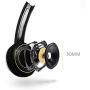 WYKsoku Head-Mounted Earphone, Stereo Headphone 3.5mm Wired Music Gaming Computer Mobile Phone Headset with Mic Black Double Plug