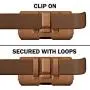 DeBin iPhone 11 iPhone XR Holster, Premium Leather Belt Holster Case with Belt Clip and Loops Cell Phone Holder Pouch for Apple iPhone 11 / XR (Fits Cellphone with Other Case Cover on) Brown