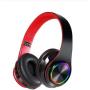 GT Power Gaming Headphones Wireless On Ear Bluetooth Headsets with Microphone Deep Bass Wireless Headphones Over Ear, Cool LED Lights, 10H Playtime for PC IPad Phone Mac Gaming (Black)