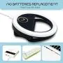 GLOUE Selfie Light Ring Led Circle Clip-on Selfie Fill Light with 36 Led Bubbles USB Rechargeable Portable for for iPhone, Smart Phones, Pads, Makeup Mirrors(Black, 1 Pack) GLOUE Selfie Light Ring Led Circle Clip-on Selfie Fill Light with 36 Led Bubbles USB Rechargeable Portable for for iPhone, Smart Phones, Pads, Makeup Mirrors(Black, 1 Pack)