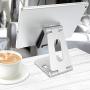 Tablet Stand Adjustable, Lamicall Tablet Holder Dock for Desk Kitchen, Compatible with iPad Pro 9.7, 10.5, Mini Air, Tab, Foldable Portable Switch Playstand