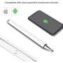 Digiroot Universal Stylus(2 Pcs), Magnetic Disc Stylus Pen 2019 Updated Touch Capacitive Screen Pens for Apple/iPhone/Ipad/Android/Surface with 6 Replacement Tips - (Rose Gold/White)