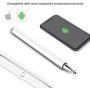 Stylus for iPad, Digiroot Magnetic Disc Stylus Pen 2019 Updated Touch Capacitive Screen Pens for Apple/iPhone/Ipad pro/Mini/Air/Android/Surface with 3 Replacement Tips - (White)