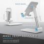 Cell Phone Stand,Angle Height Adjustable Cell Phone sStand for Desk,Fully Foldable Phone Holder Stamd,Cradle,Dock,Tablet Stand,Compatible with All MobilePhone/iPad/Kindle/Tablet