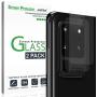 amFilm Back Camera Glass Screen Protector for Samsung Galaxy S20 Ultra Rear-Facing (Back) Camera Protector (2 Pack)