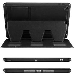 TSOMEI CASE - iPad 7th Generation (10.2 2019) Case - 7 Angles Stand + Industrial-Strength Magnets +Premium PU Leather + Pencil Holder + Credit Card Slot - Sleep/Wake Cover (Black)
