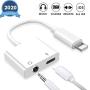 Headphone Dongle Adapter for iPhone SE/Xs Max/XR/ 8/10（X） / 7/7 Plus/11/11 Pro,Splitter Adaptor to 3.5mm Jack Earphone Converter Charge Accessories, Cables & Audio Adaptor Connector Support All iOS