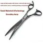 7.0in Titanium Professional Dog Grooming Scissors Set,Straight & Thinning & Curved Scissors 4pcs Set for Dog Grooming (Bright Black) 7.0in Titanium Professional Dog Grooming Scissors Set,Straight & Thinning & Curved Scissors 4pcs Set for Dog Grooming (Bright Black)