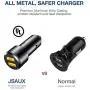 JSAUX Car Charger Compatible for Samsung Galaxy S10/S9/S9 Plus/S8/S8 Plus/S20/Note 10/9/8, LG, Moto -3A Dual Quick Charge 3.0 Ports 36W Metal Fast USB Car Adapter with Type C Charging Cable Black JSAUX Car Charger Compatible for Samsung Galaxy S10/S9/S9 Plus/S8/S8 Plus/S20/Note 10/9/8, LG, Moto -3A Dual Quick Charge 3.0 Ports 36W Metal Fast USB Car Adapter with Type C Charging Cable Black
